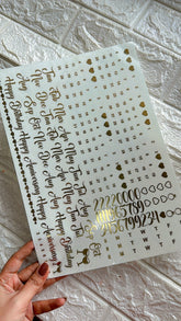 Calendar metal Sheet